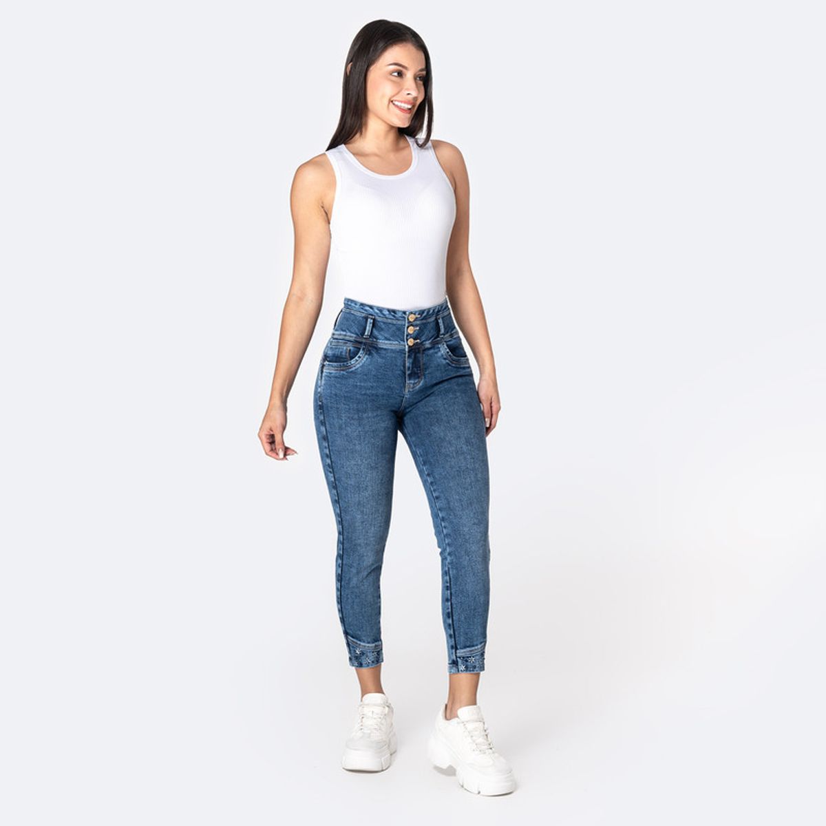 PIONIER - Jean Denim Stretch Mujer Fabbia Pionier