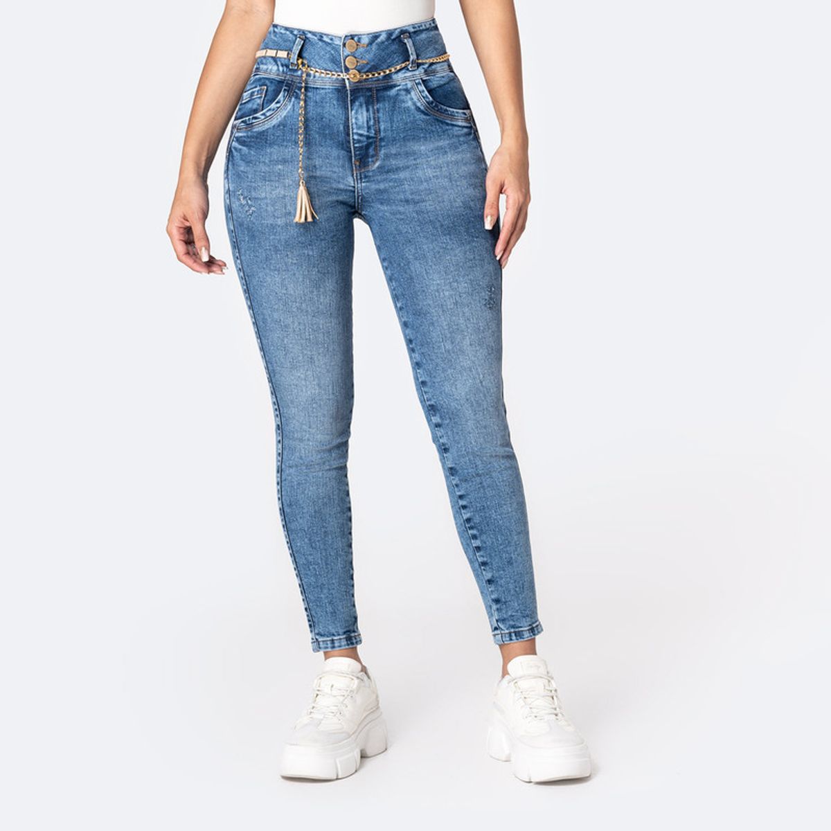PIONIER - Jean Pitillo Denim Stretch Mujer Imah Pionier