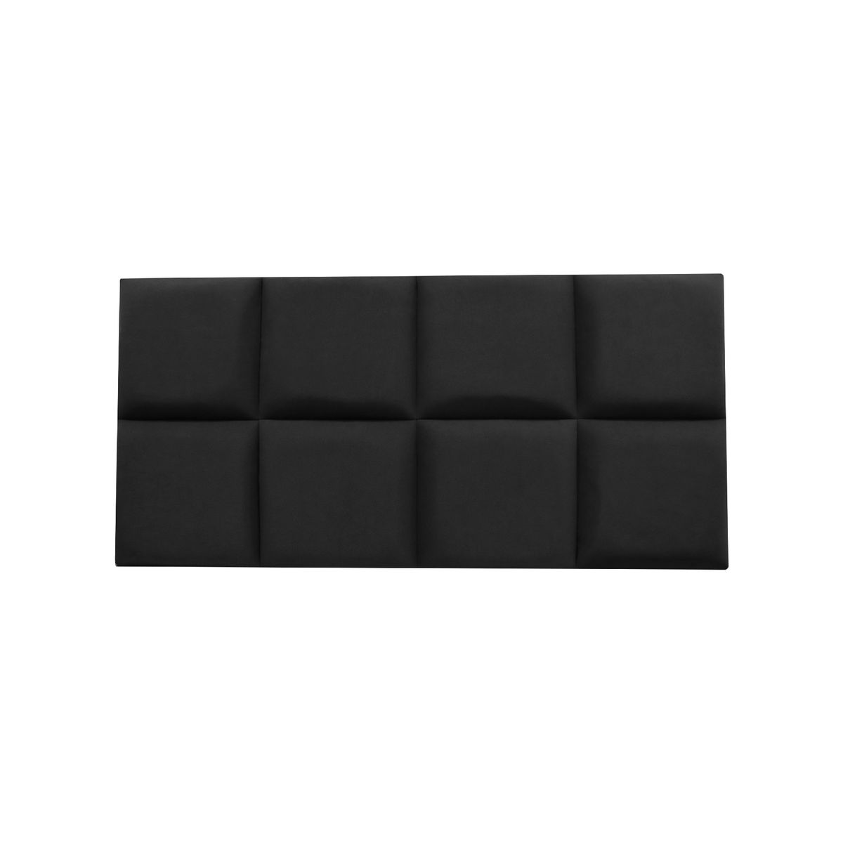 MUEBLES MACRUMO - Cama tapizada Serena + almohada - 2 Plz - Color Negro
