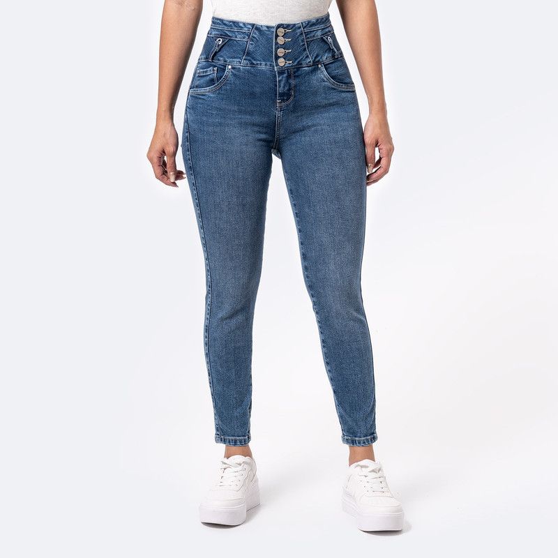 PIONIER - Jean Pitillo Denim Stretch Mujer Mereddit Pionier