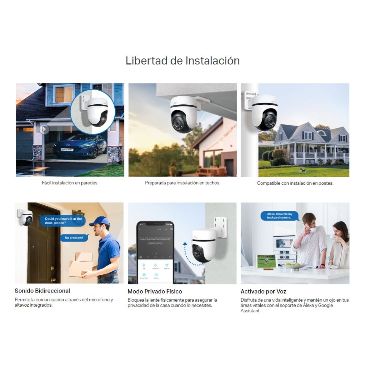 TP LINK - Kit de 2 Cámara de seguridad Tapo C510W 2K inteligente Wi-Fi para exteriores