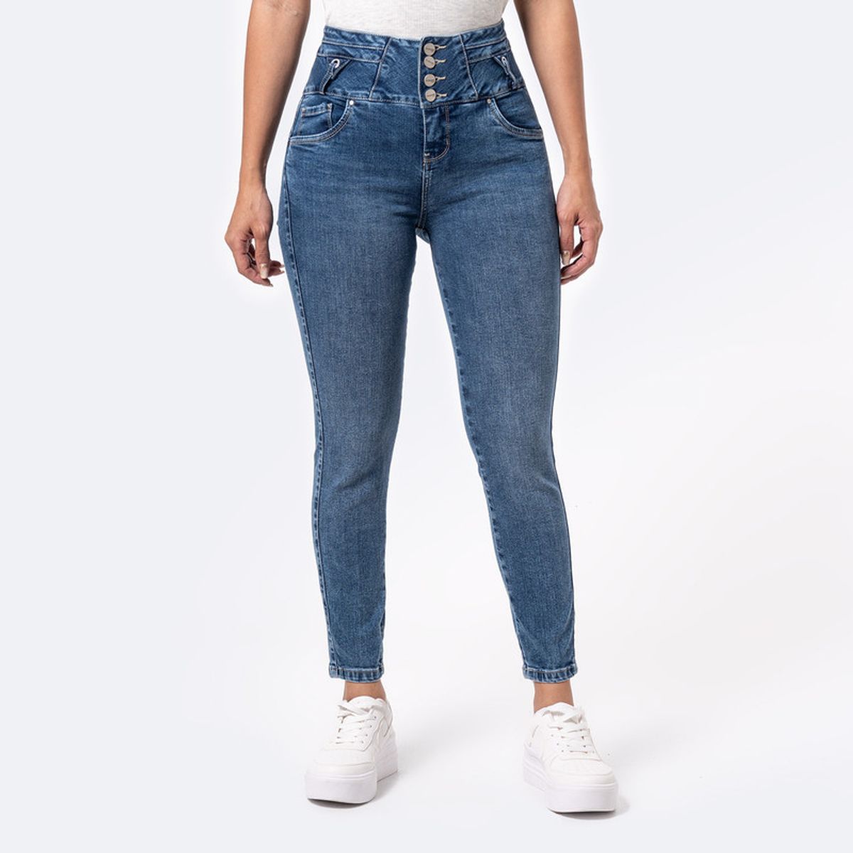 PIONIER - Jean Pitillo Denim Stretch Mujer Mereddit Pionier