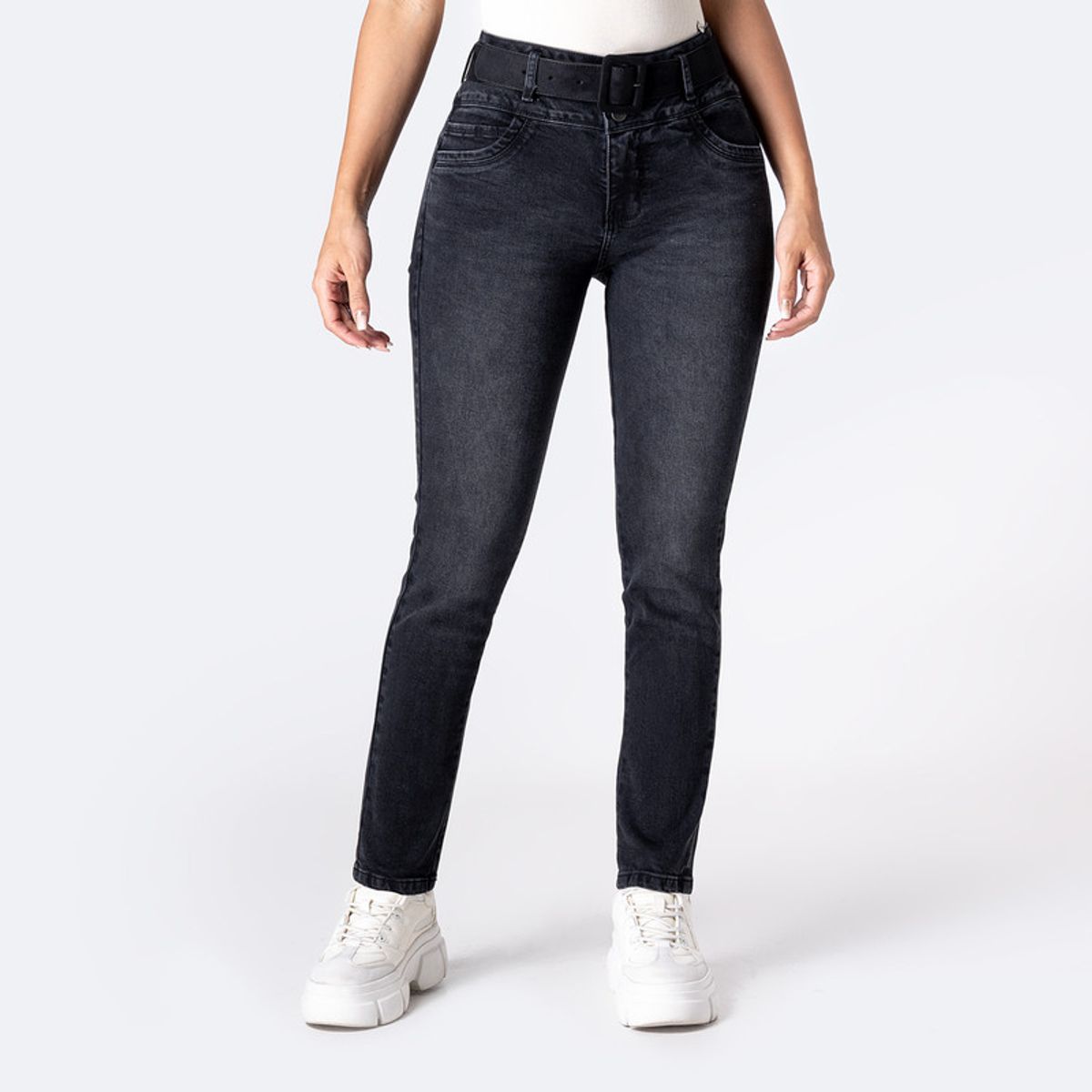 PIONIER - Jean Semi Pitillo Denim Stretch Mujer Nanccy Pionier