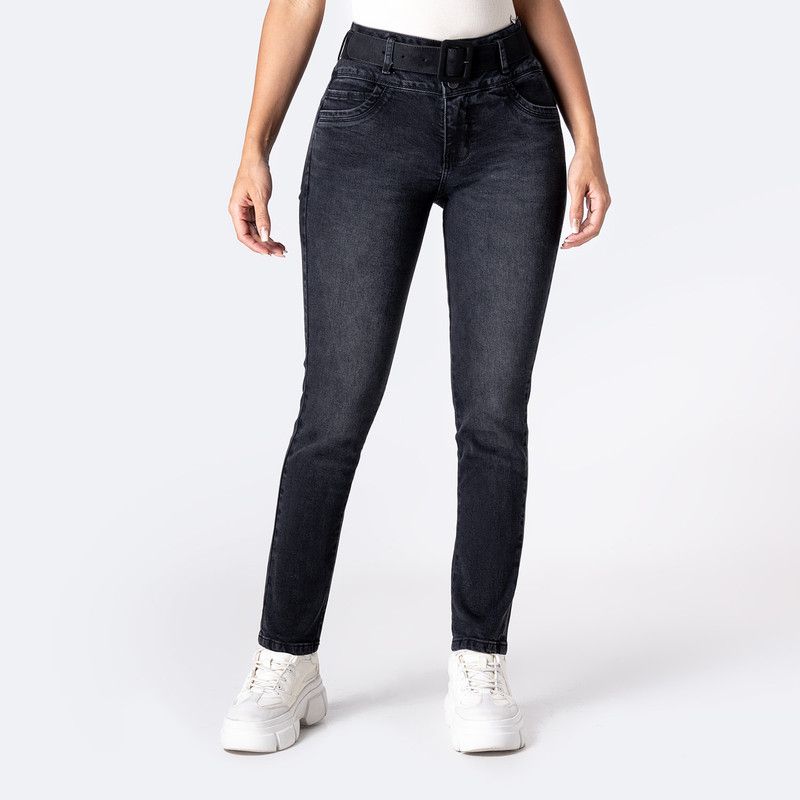 PIONIER - Jean Semi Pitillo Denim Stretch Mujer Nanccy Pionier