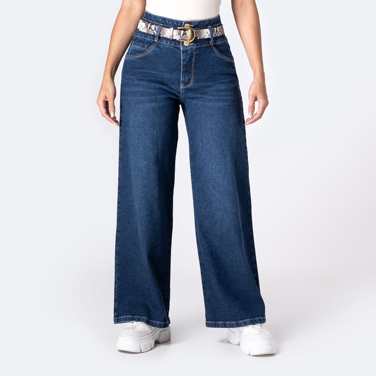 PIONIER - Pantalon Moda Denim Stretch Rumyh Mujer