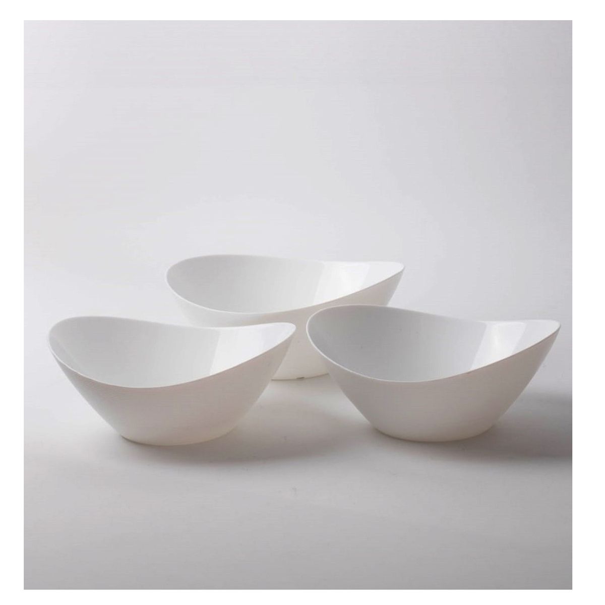 BELIA - Set de 3 Ensaladeras Belia  ECOVIDRIO