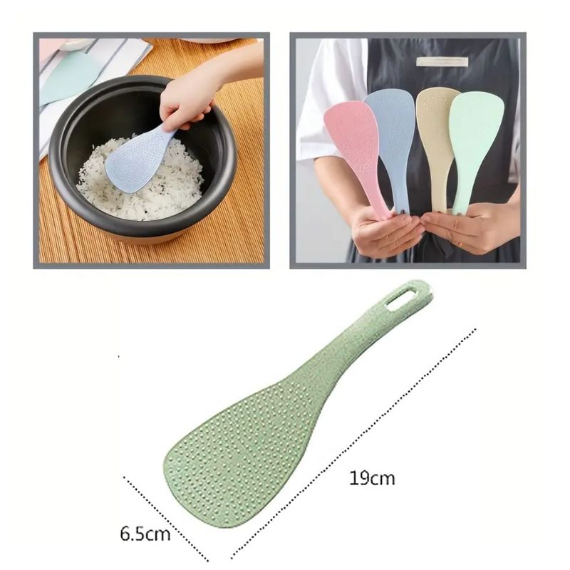 GENERICO - Espátula Cuchara Arrocera Para Arroz Verde