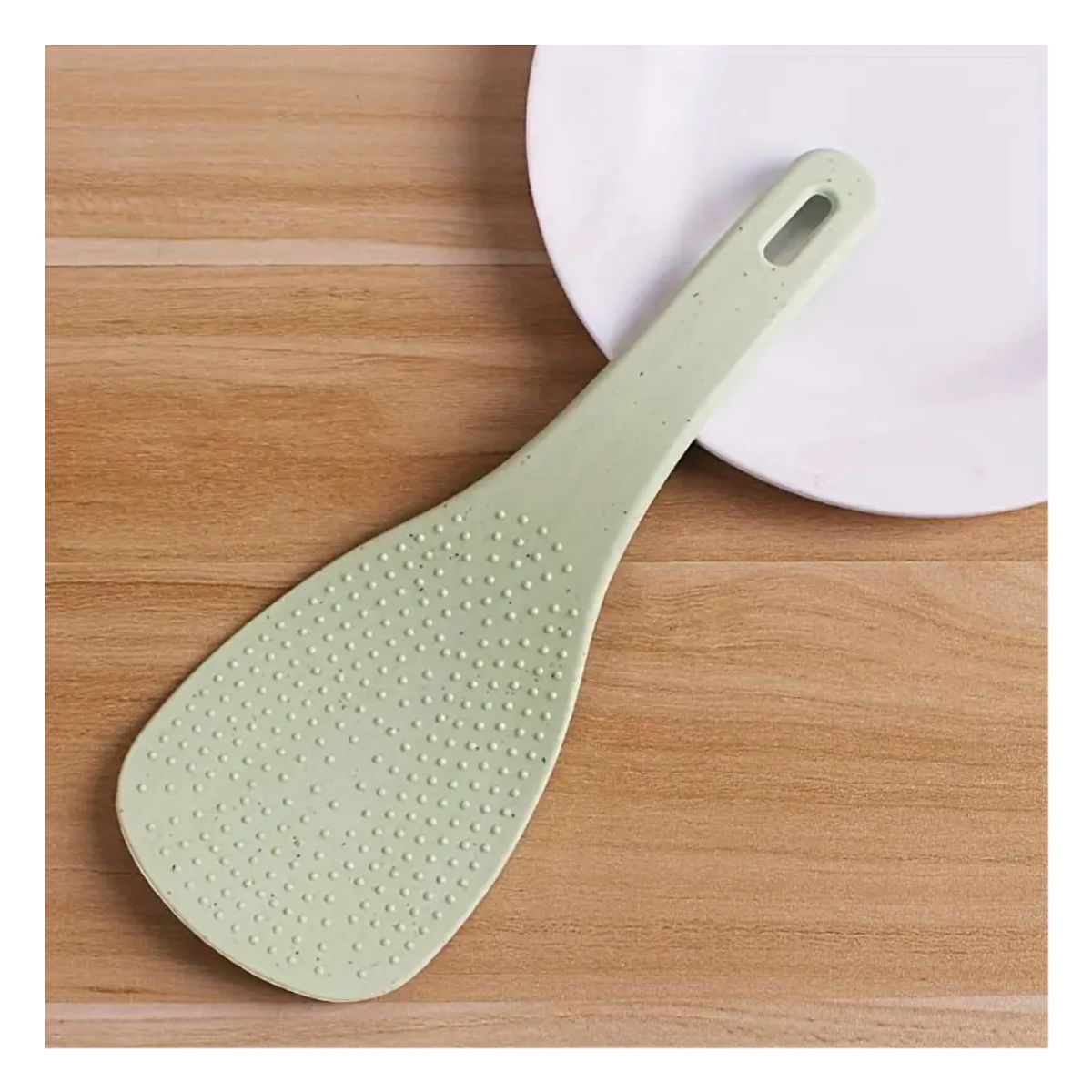 GENERICO - Espátula Cuchara Arrocera Para Arroz Verde