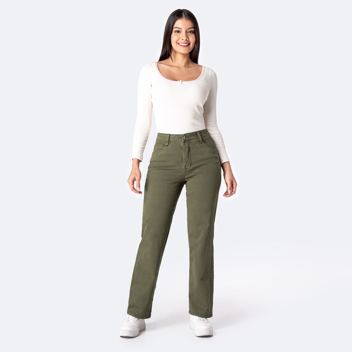 PIONIER - Pantalón Drill Stretch Mujer Haishe Pionier