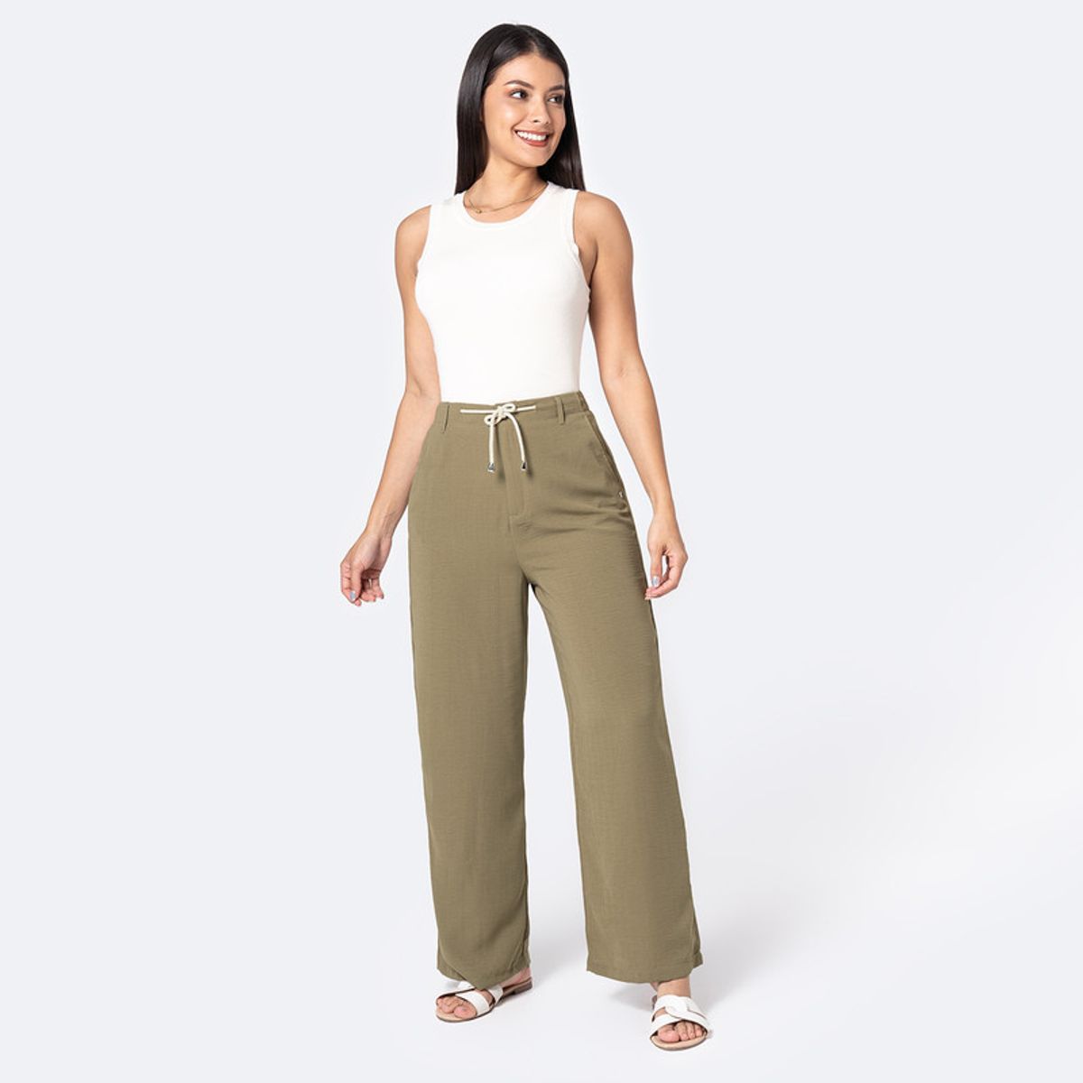 PIONIER - Pantalón Lino Mujer Dilnah Pionier