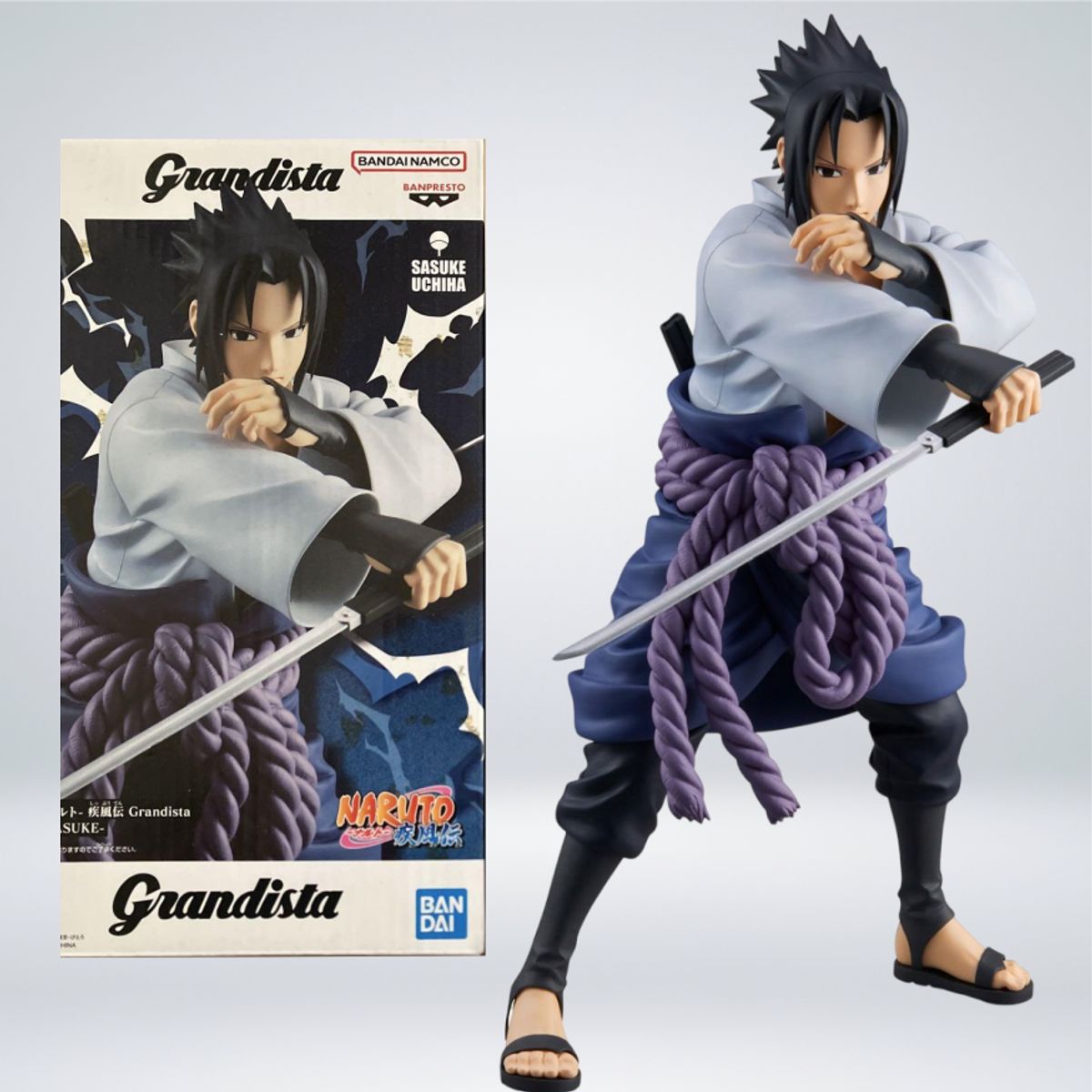 BANPRESTO - FIGURA GRANDISTA NARUTO SHIPPUDEN - UCHIHA SASUKE