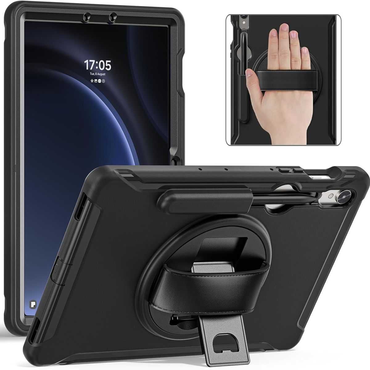 GENERICO - Funda Protector Antigolpe Armor 360° Para Samsung S9  S9 FE - NEGRO