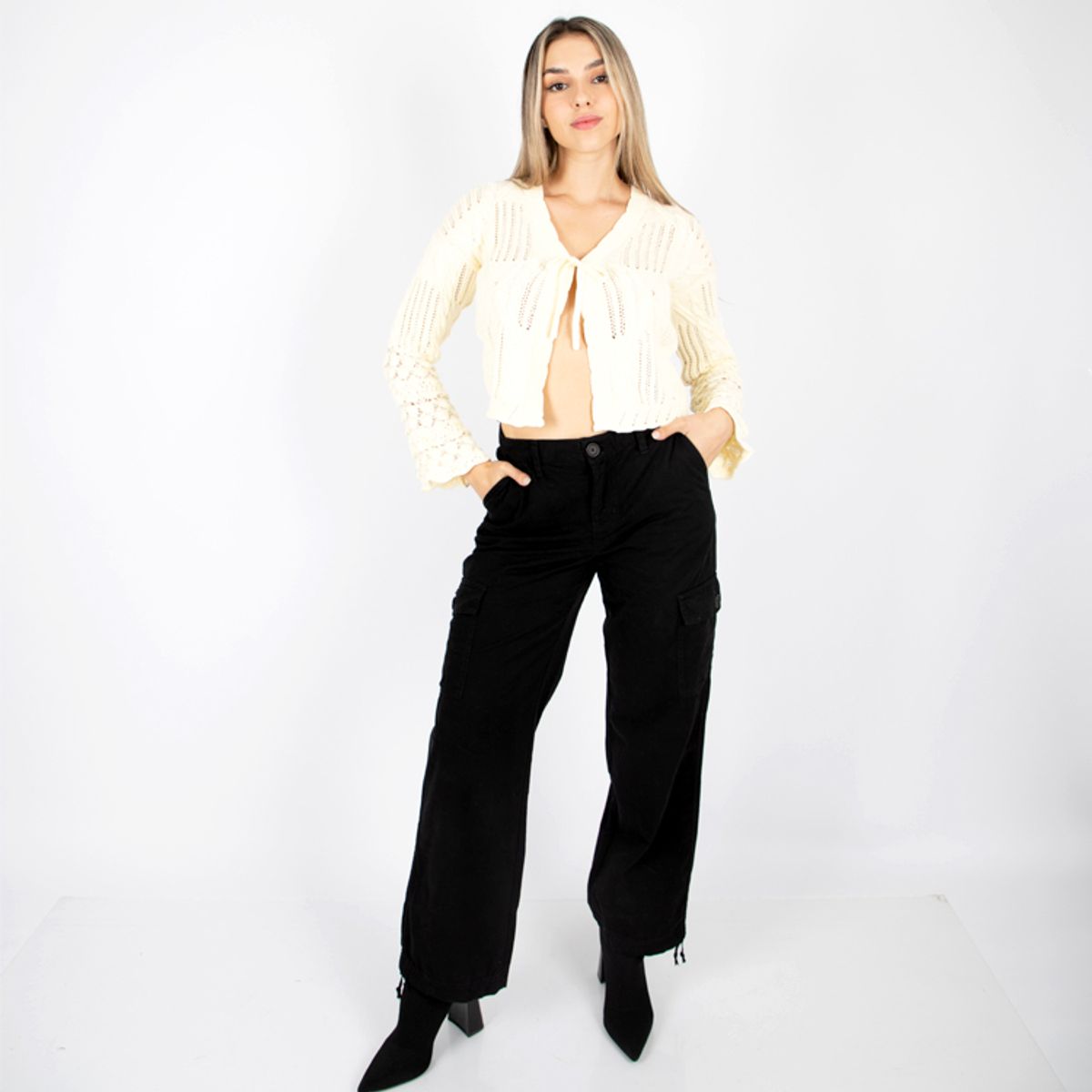 JAROLA - Pantalón Cargo Jarola Olivia