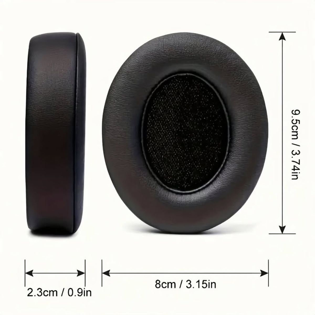 GENERICO - Almohadillas para audífonos Beats Studio 2.0 y 3.0 negro