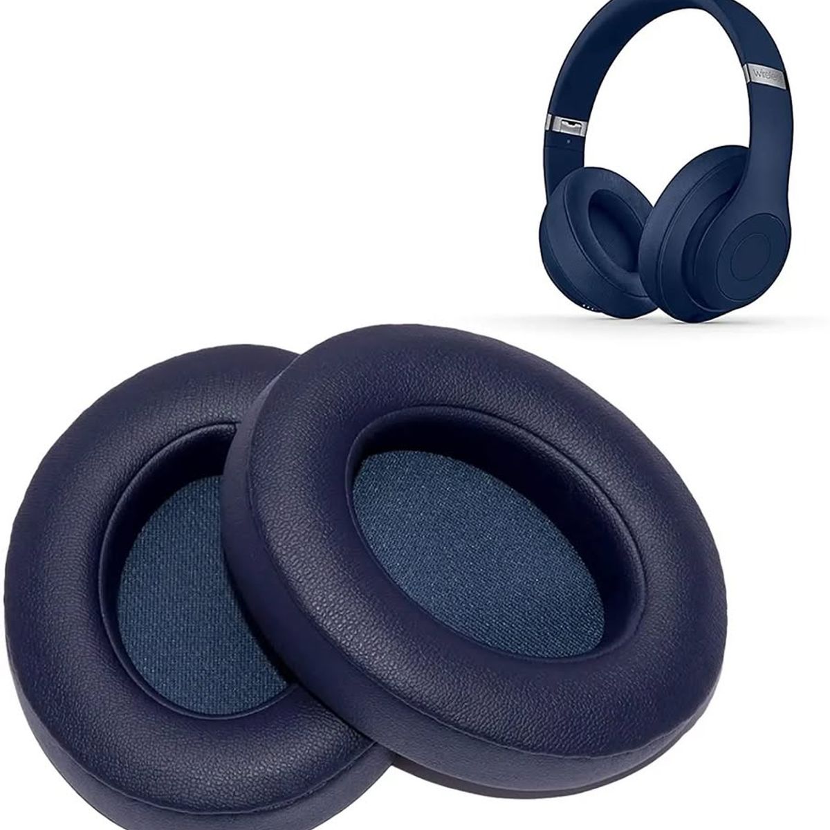GENERICO - Almohadillas para audífonos Beats Studio 2.0 y 3.0 azul navy