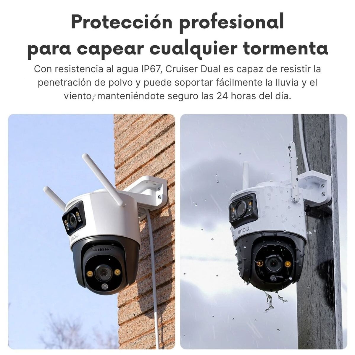 IMOU - Camara de seguridad Exterior IMOU Cruiser2 Dual Lens 8 MPx