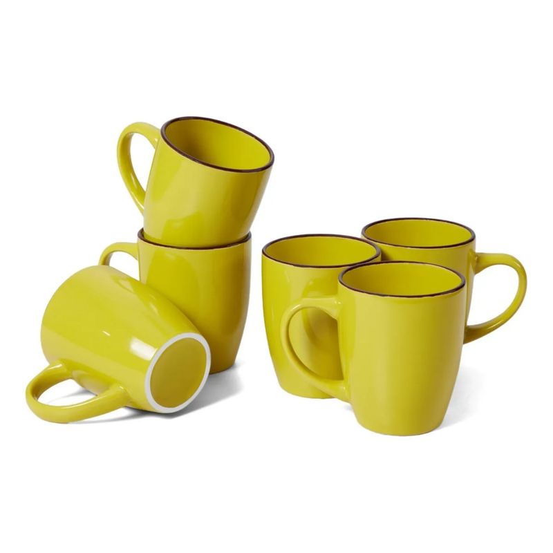PENTHA - Tazas de Porcelana Elegante Pack X6 para Café té y más