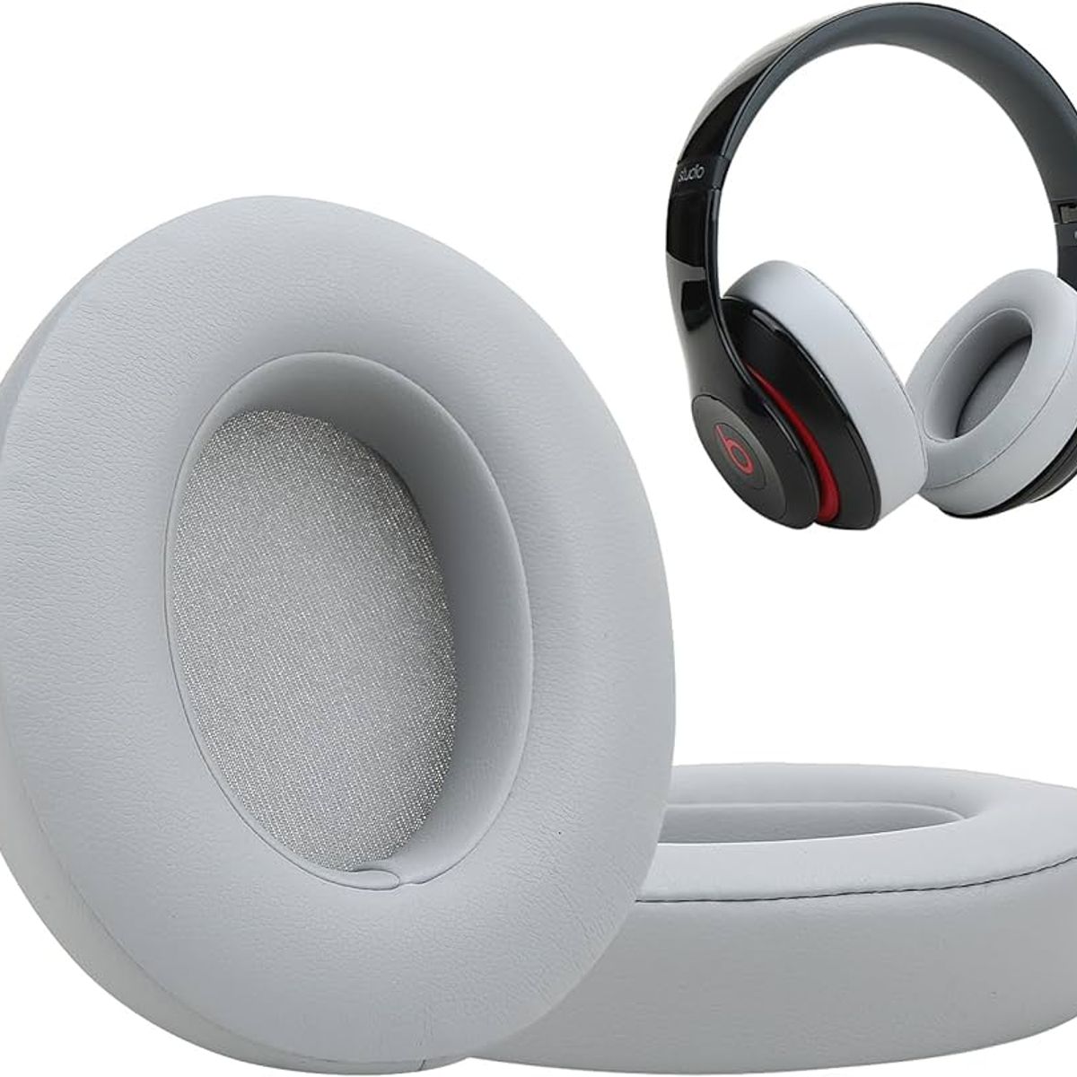 GENERICO - Almohadillas para audífonos Beats Studio 2.0 y 3.0 gris