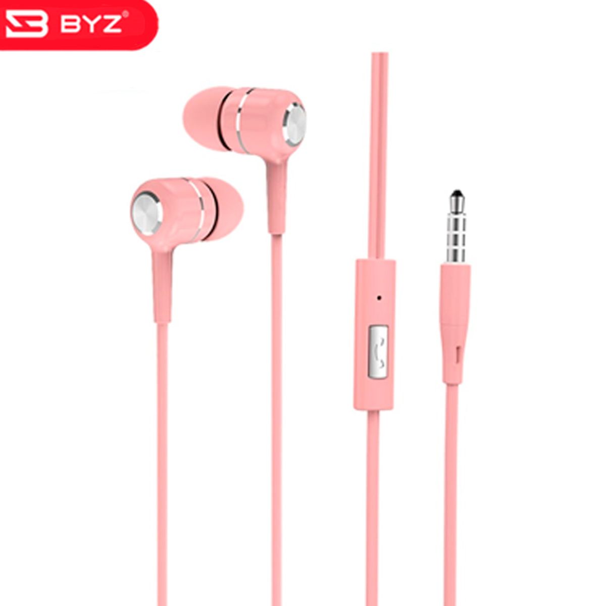 GENERICO - Audífonos BYZ SE519A con Micrófono Rosado