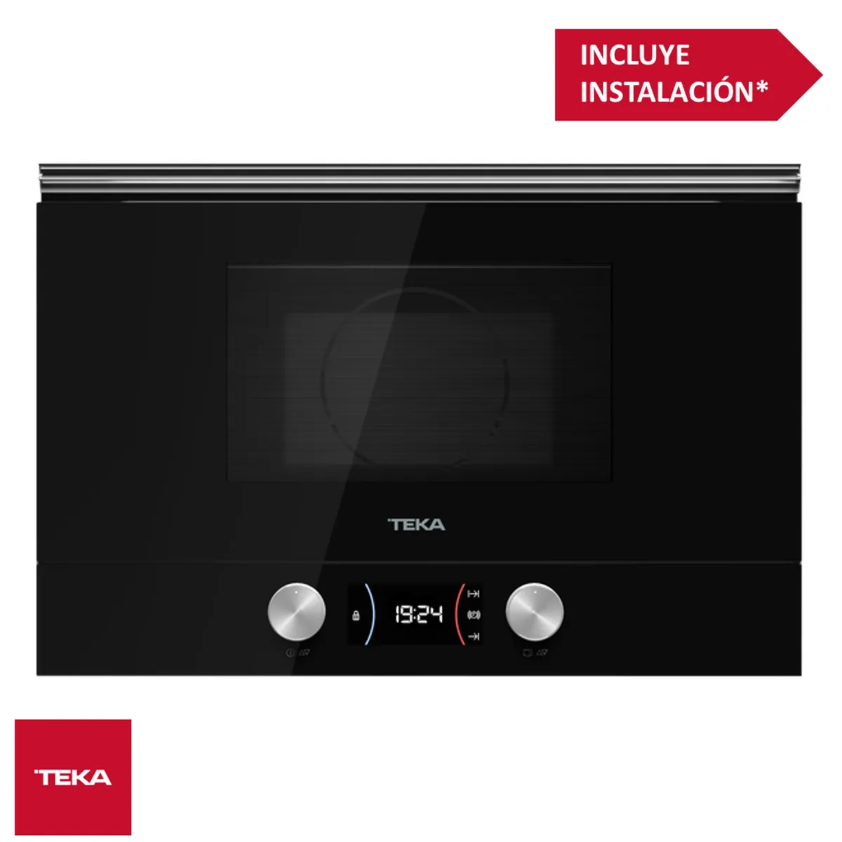 Teka - Horno Microondas Empotrable 22L 60cm ML 8220 BIS L BK TEKA