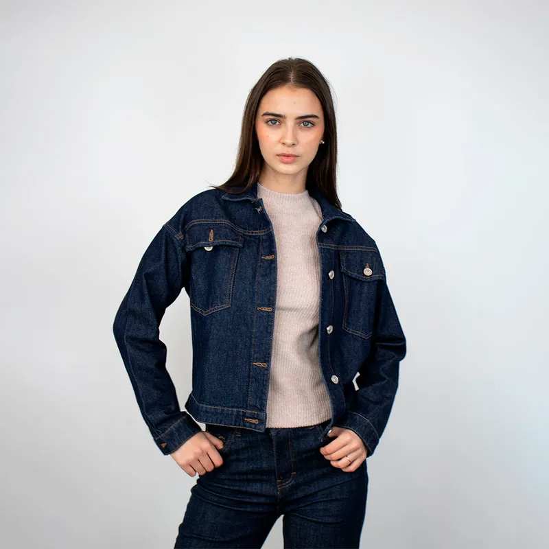 EVANIC - CASACA LARGA DENIM CHARO