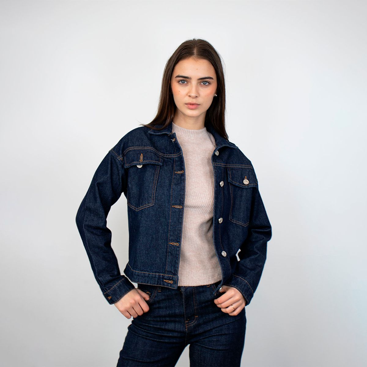 EVANIC - CASACA LARGA DENIM CHARO