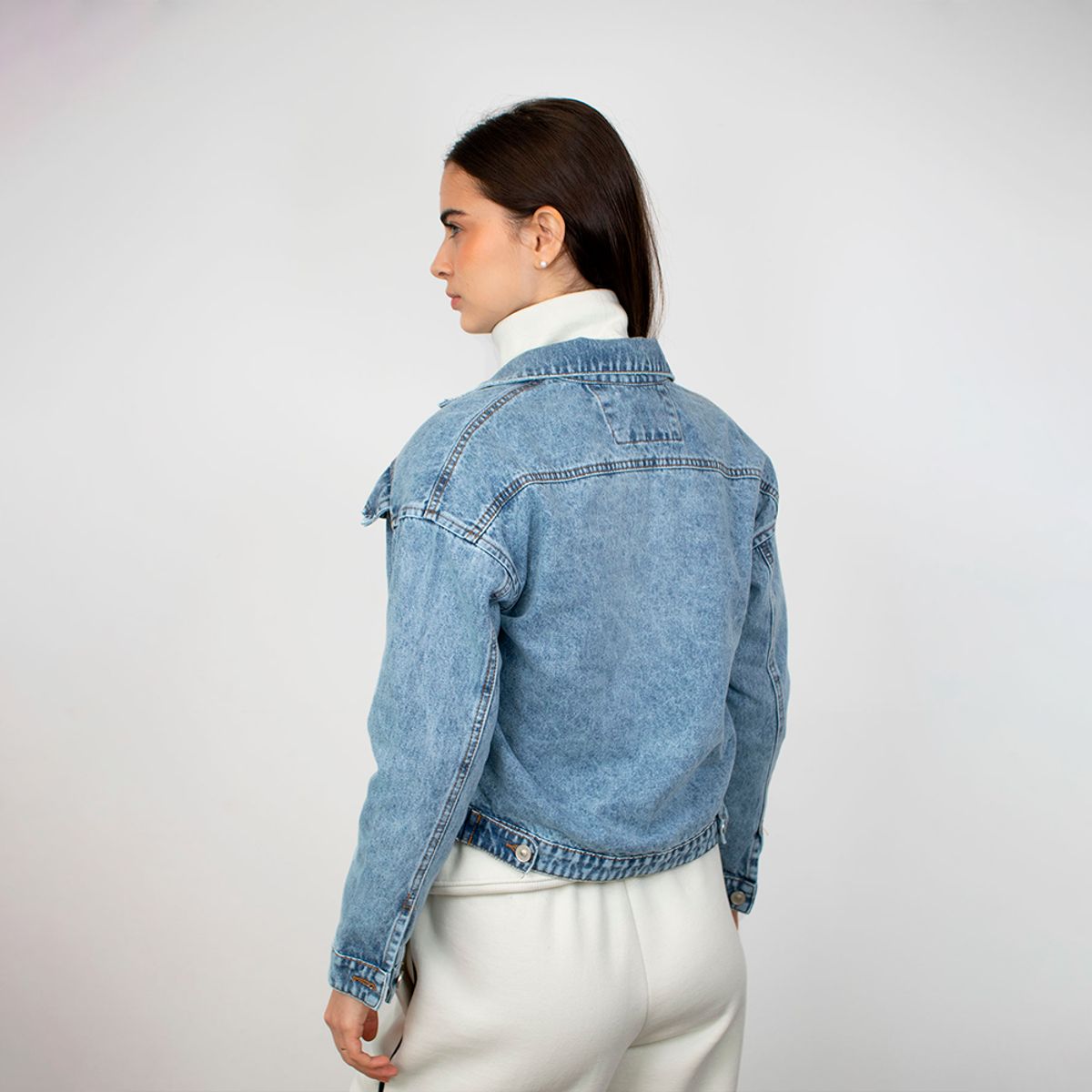 EVANIC - CASACA LARGA DENIM CHARO