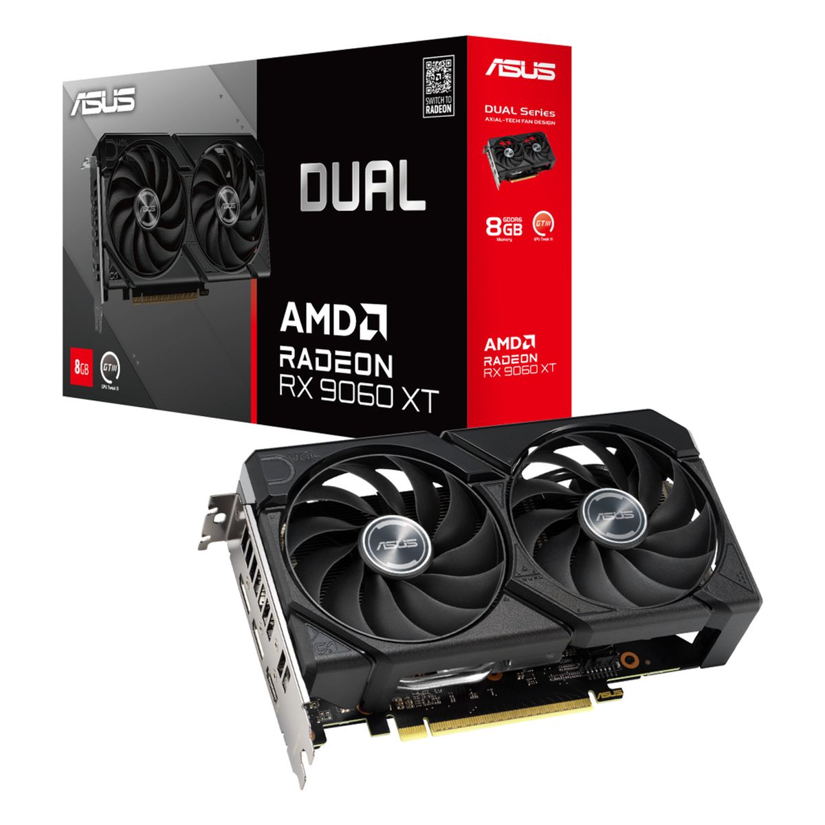 ASUS - TARJETA DE VIDEO ASUS DUAL RADEON RX 9060XT 8GB GDDR6
