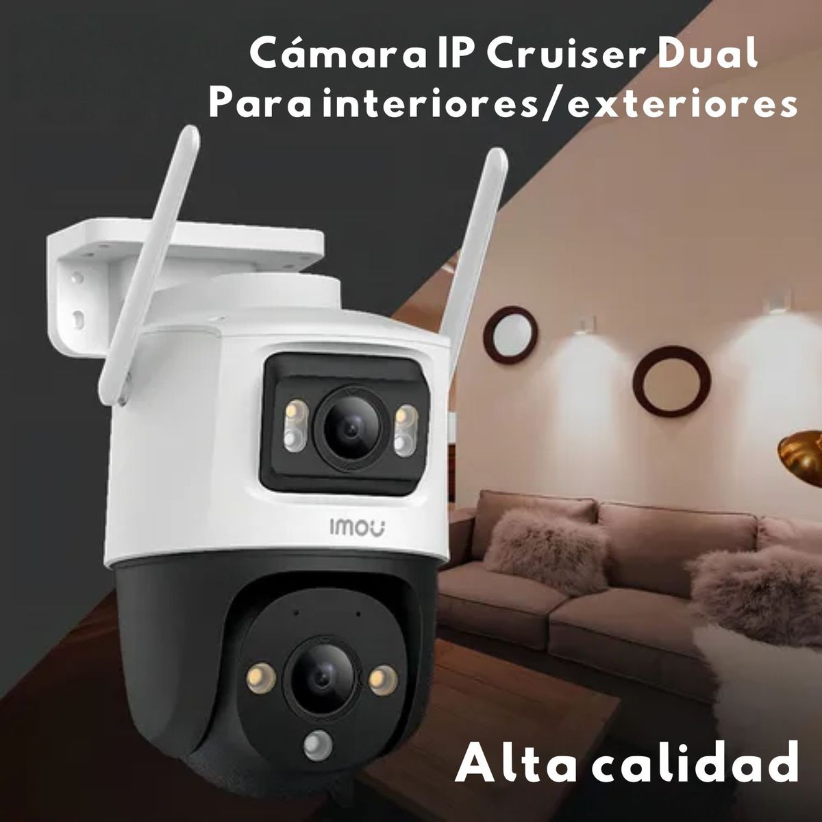 IMOU - IMOU Cruiser Dual 6MP WiFi lente Dual cámara PTZ para exteriores