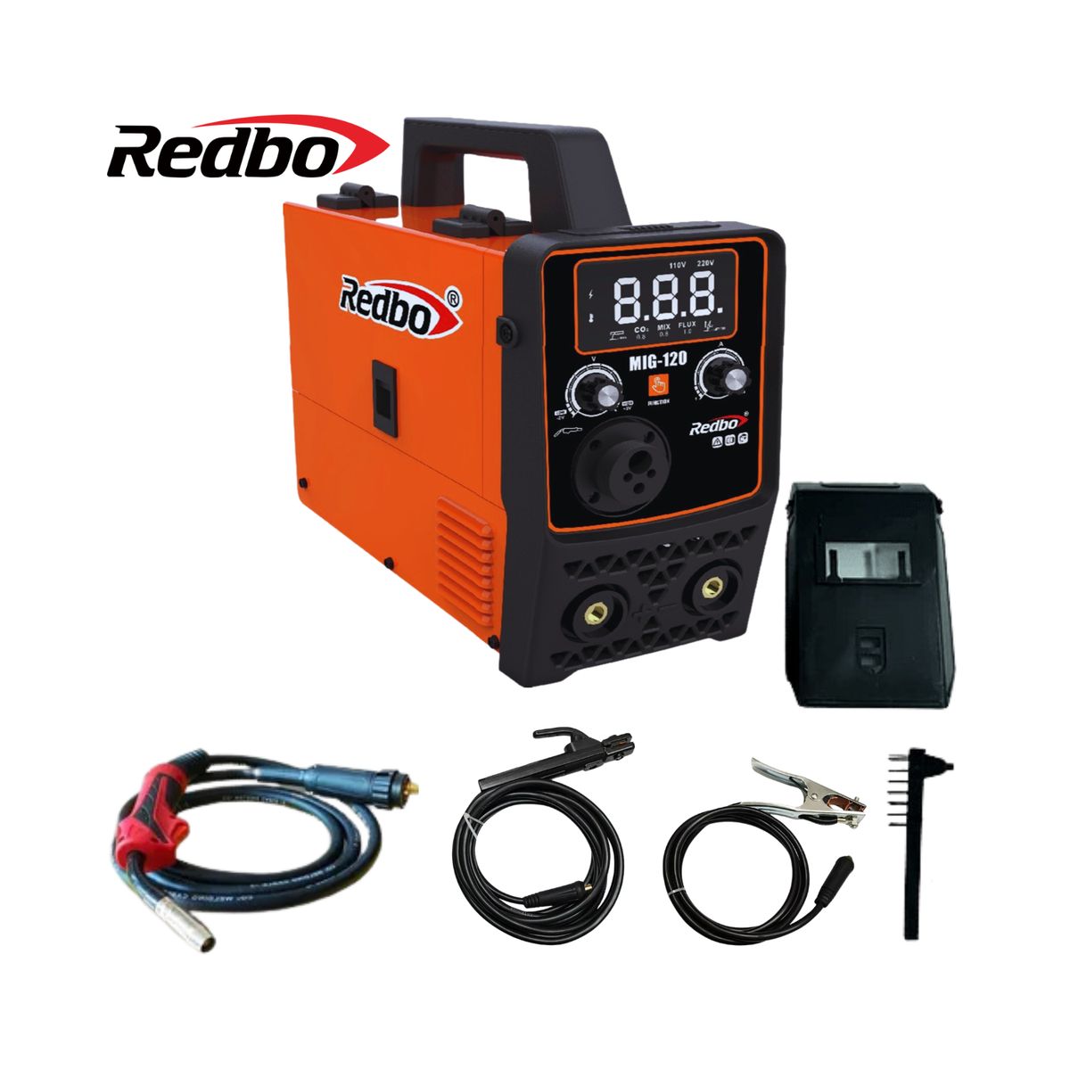 REDBO - MÁQUINA SOLDAR REDBO MIG120 MULTIPROCESO MIG120 MMA120 LIFT FLUX