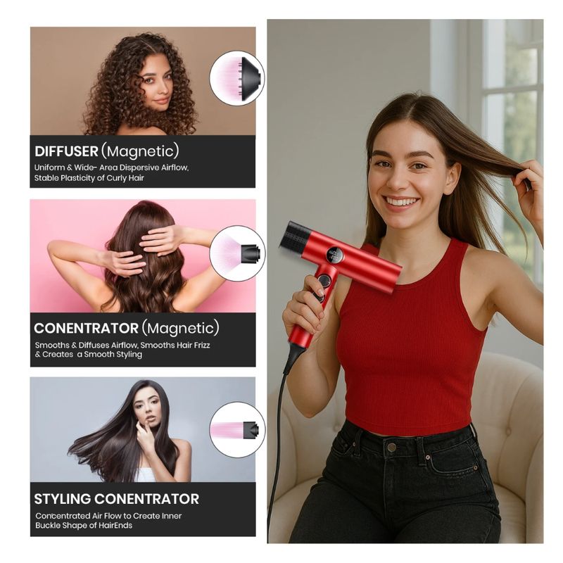 Secadora de Cabello VGR de 1900W V-401 GENERICO