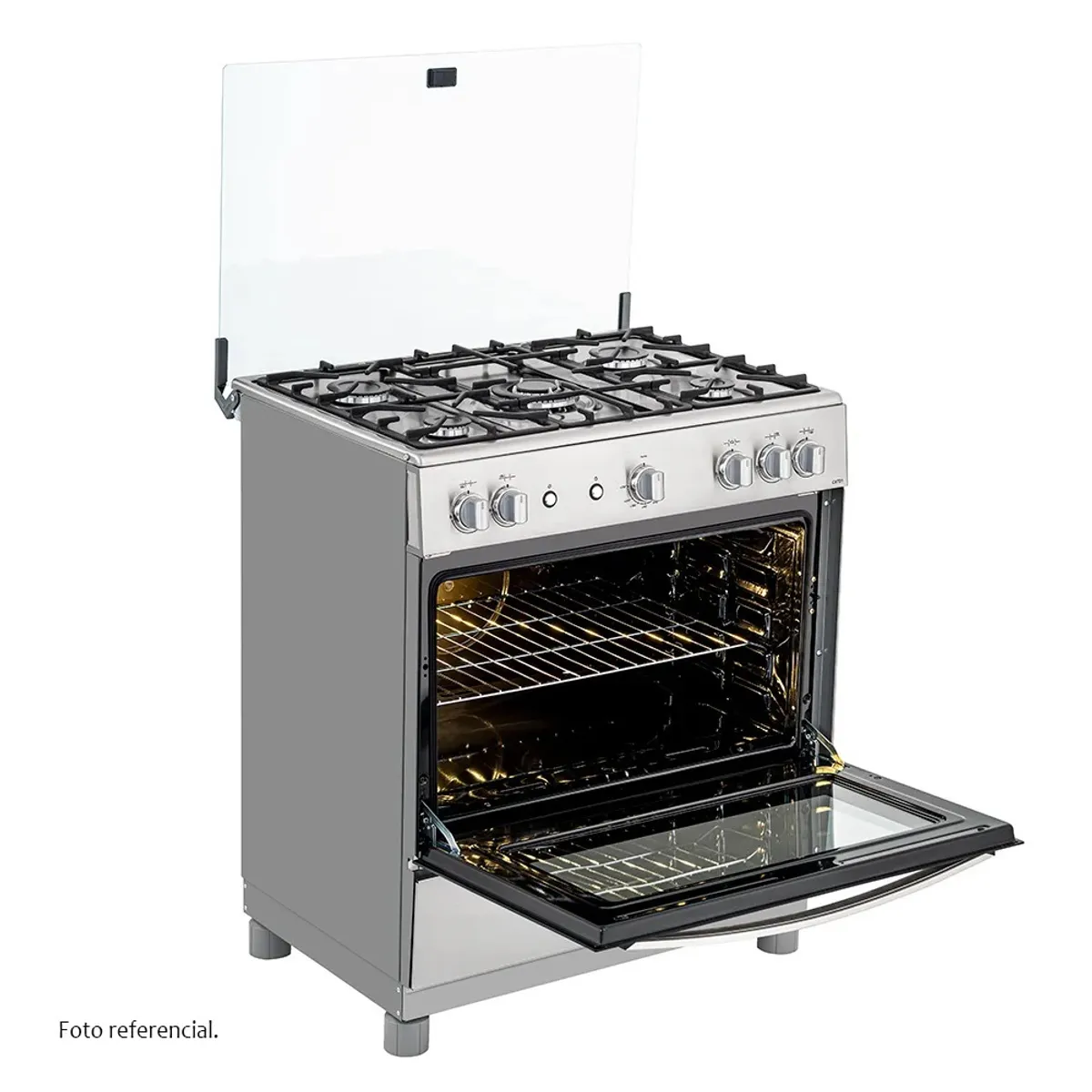 COLDEX - Cocina Coldex CX721 PLUS a Gas de Pie 30" 5 Quemadores Inox