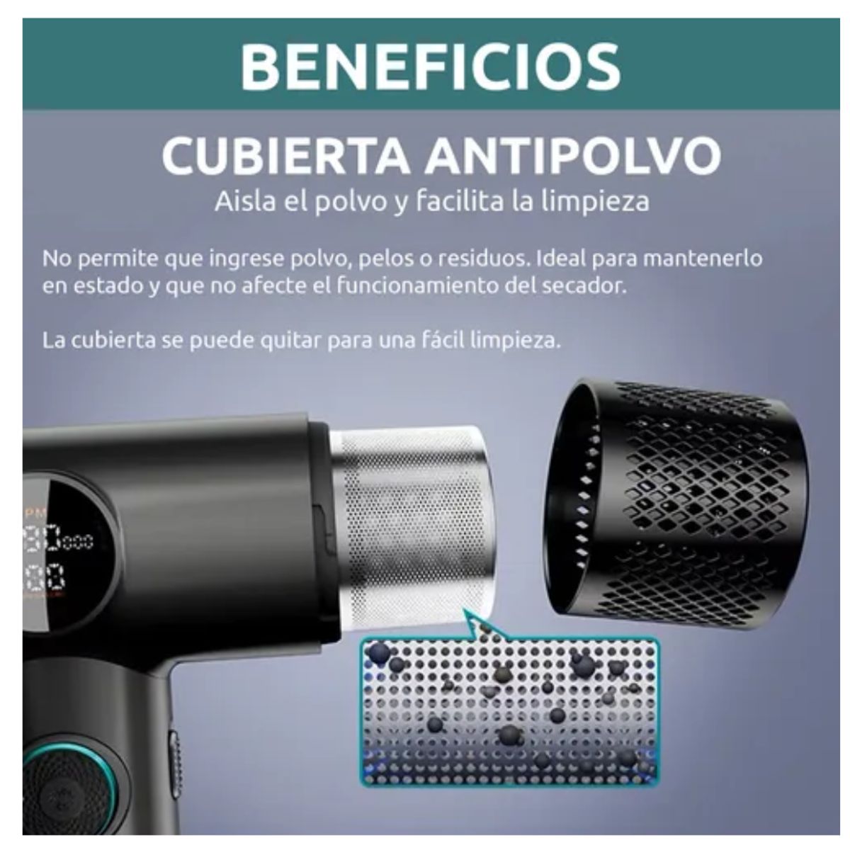 GENERICO - Secadora de Cabello VGR de 1900W - V-401