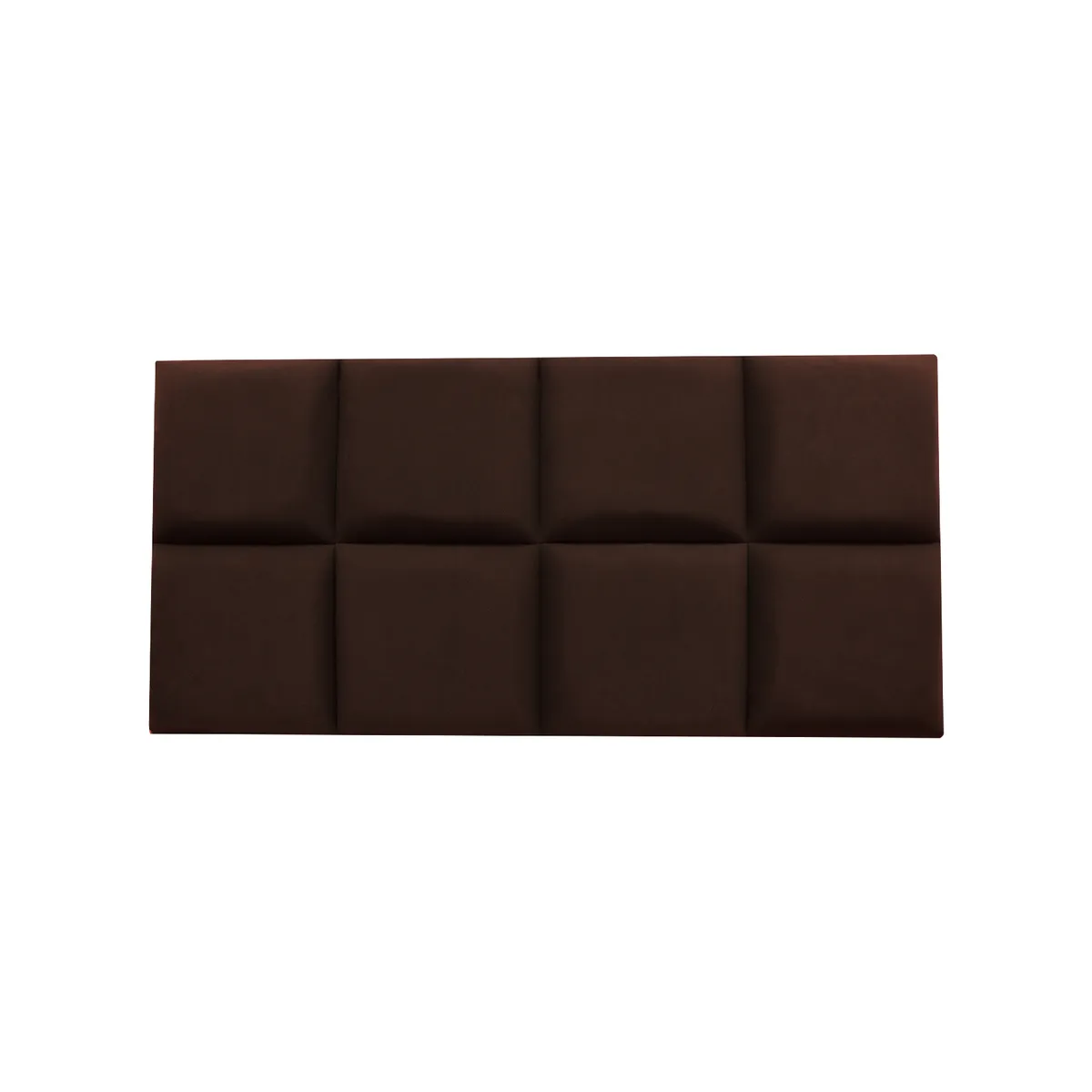 MUEBLES MACRUMO - Cama tapizada Serena + almohada - Queen Plz - Color Marrón