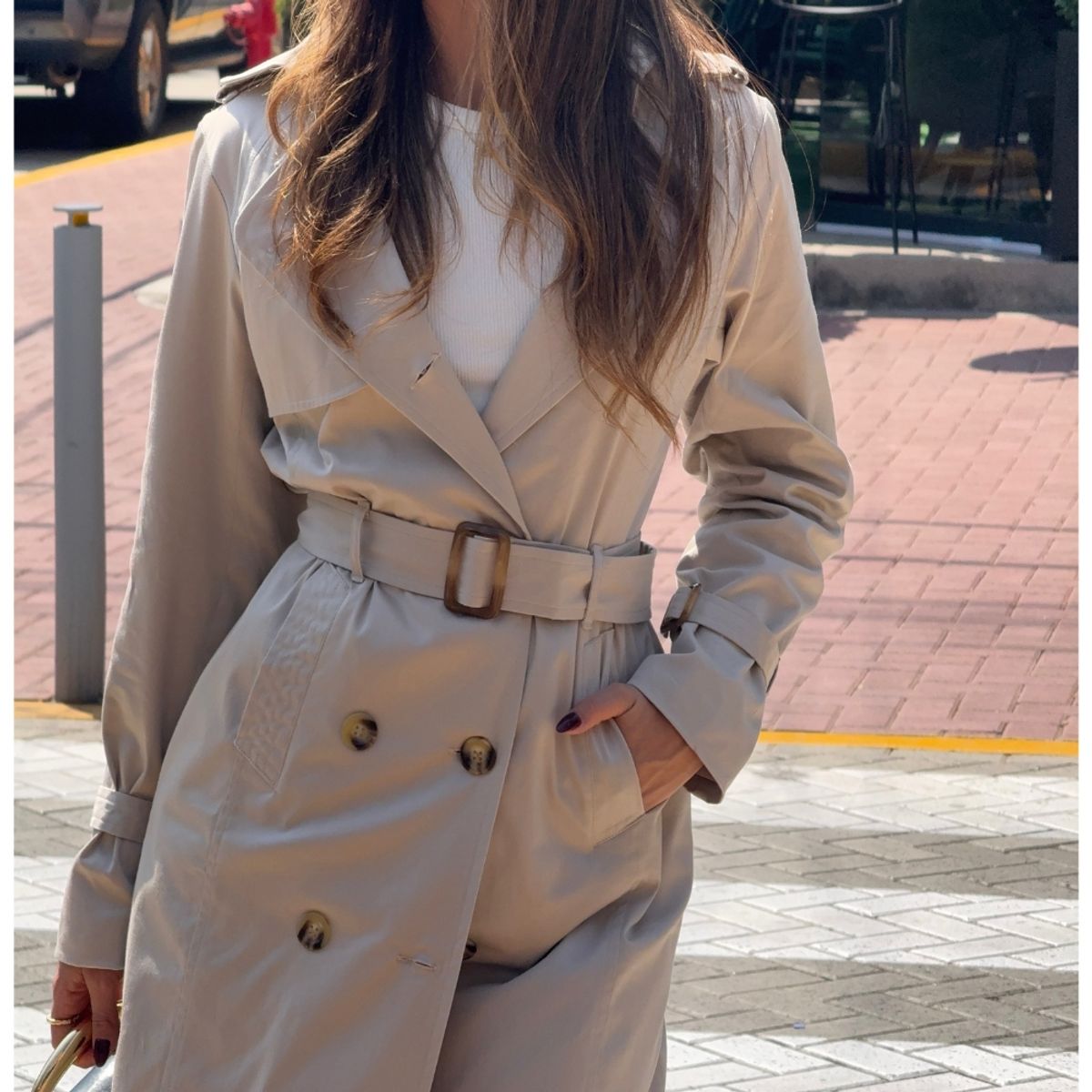 BETWEEN US - Gabardina Trench Invierno