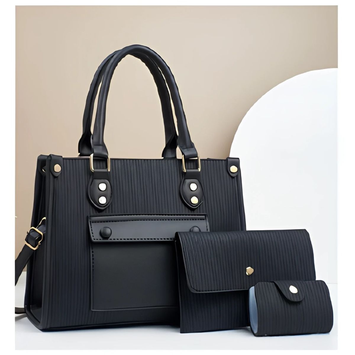 GENERICO - CARTERA LOLITAS NEGRO CON MONEDERO Y TARJETERO