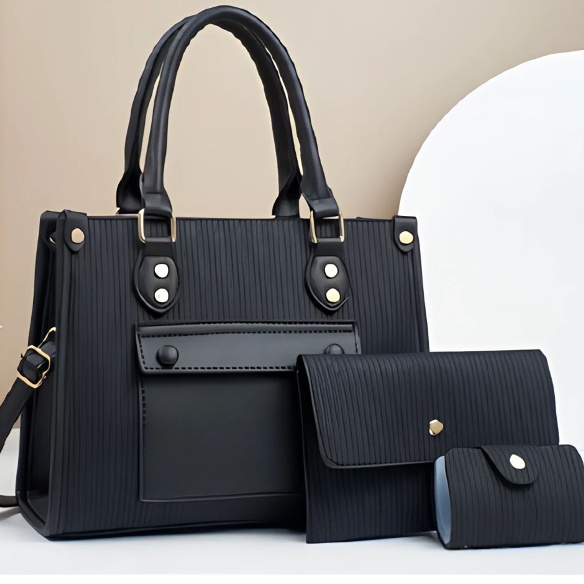 GENERICO - CARTERA LOLITAS NEGRO CON MONEDERO Y TARJETERO