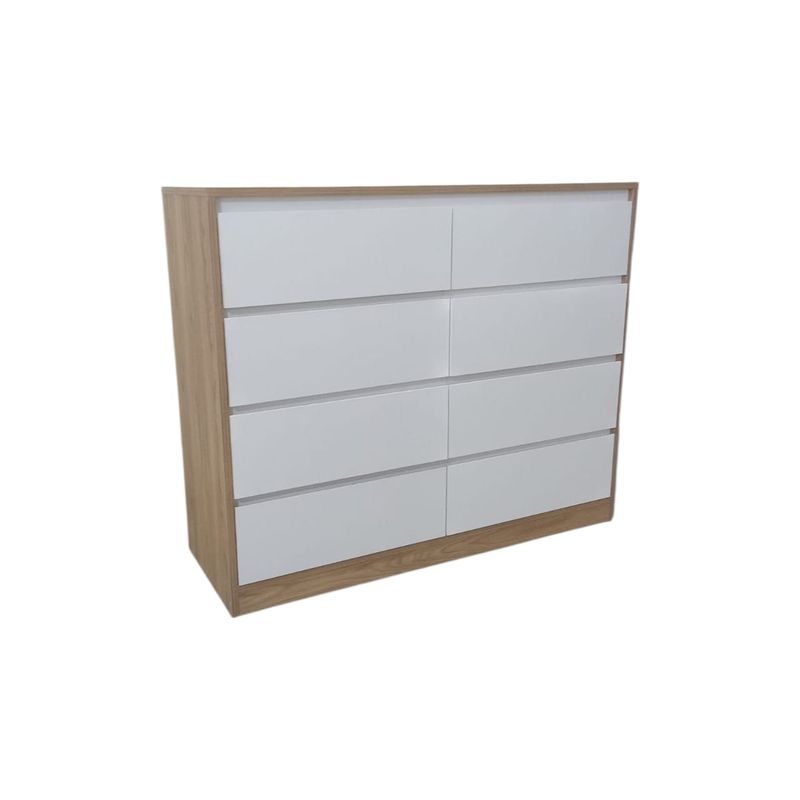 GENERICO - Cómoda Moderna de 8 Cajones Color Duna - Almacenamiento XXL