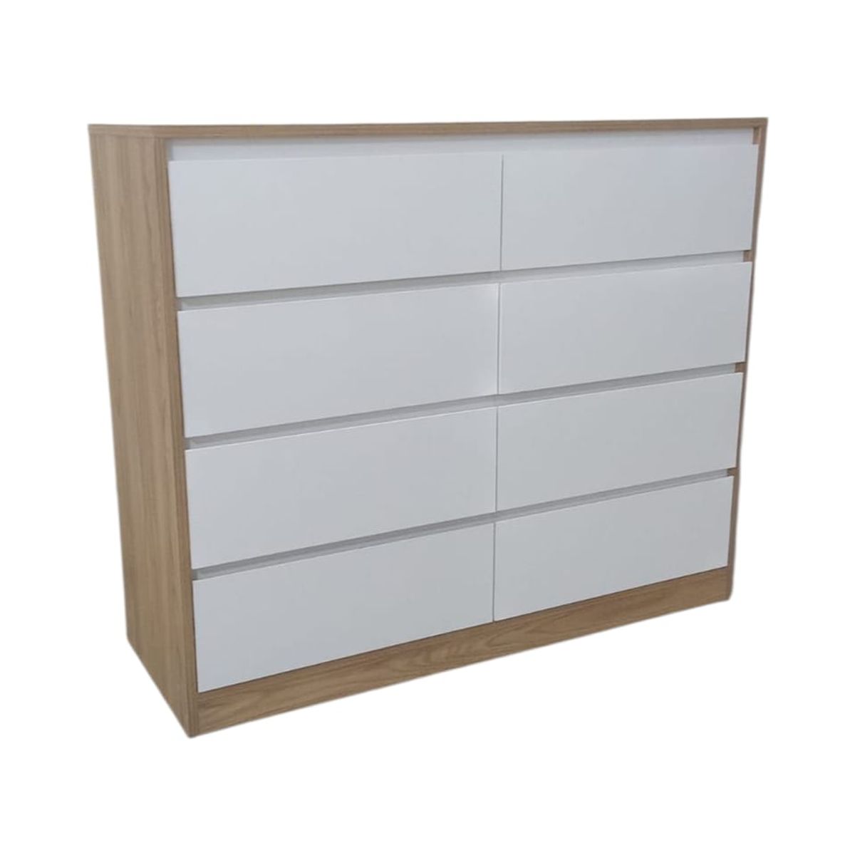 GENERICO - Cómoda Moderna de 8 Cajones Color Duna - Almacenamiento XXL