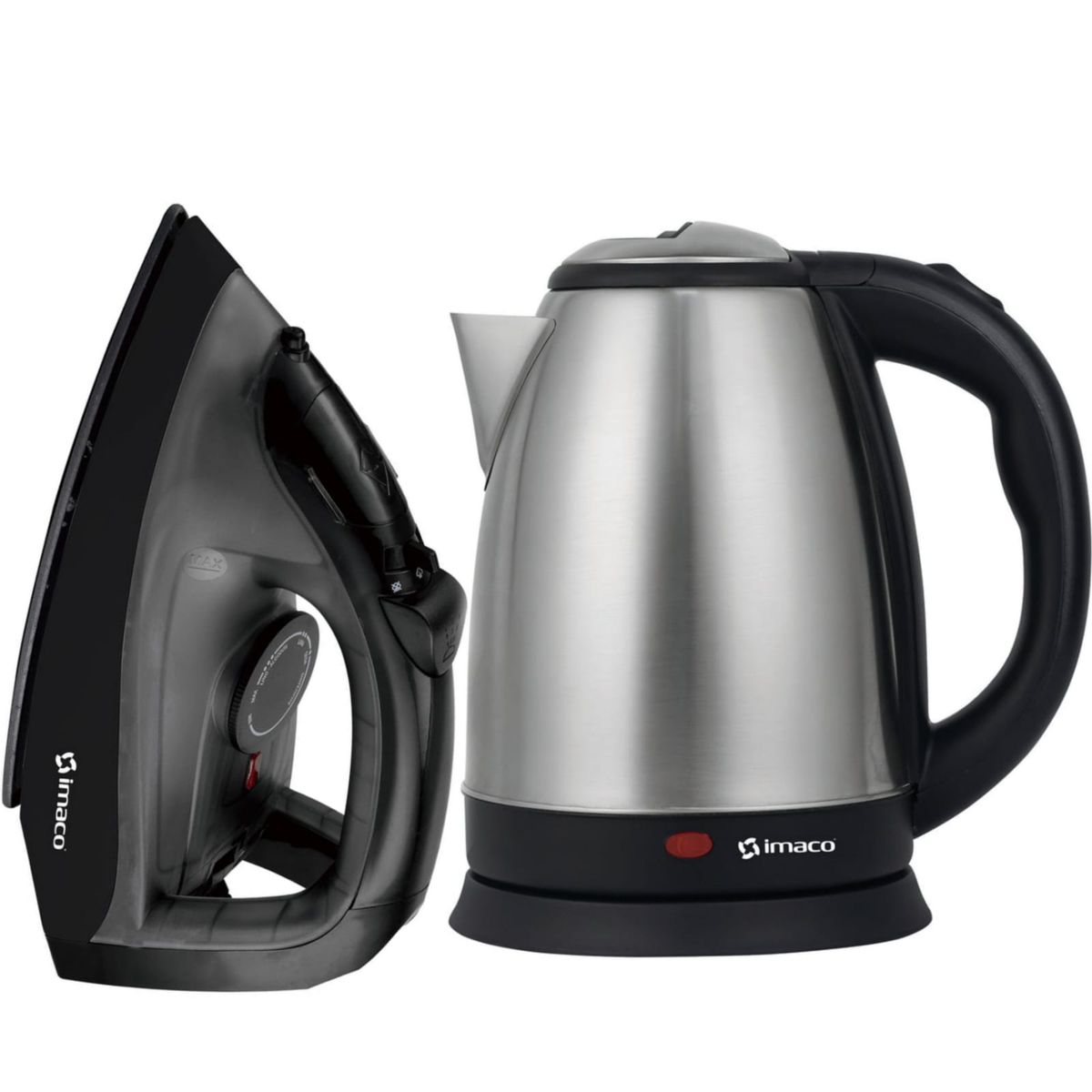 IMACO - COMBO IMACO Plancha a vapor ETA600N + Hervidor Eléctrico 1.8 L KE1801