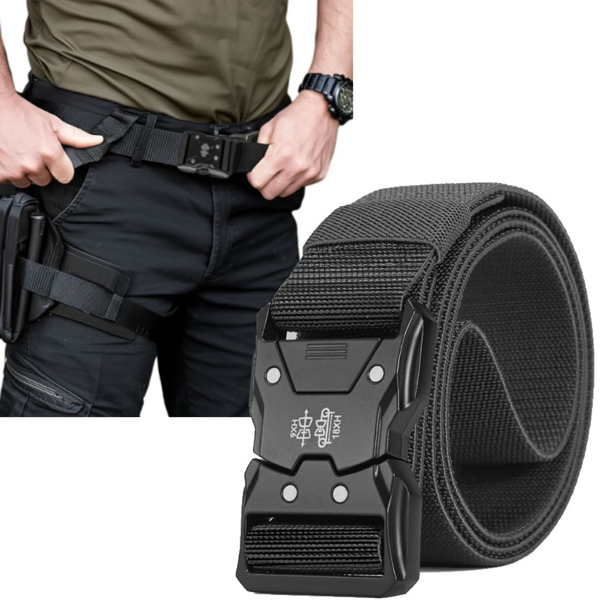 GENERICO - Correa Tactica Man Ajustable Multiproposito Liviana Liberacion Rapida