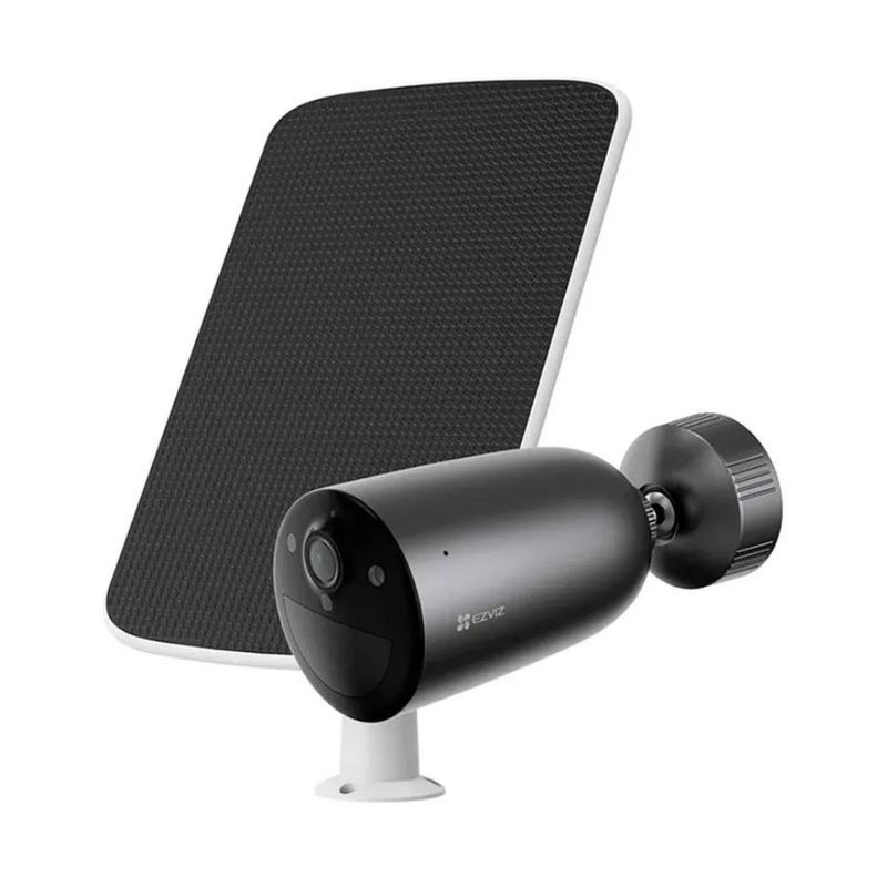 EZVIZ - EZVIZ - Cámara WiFi EB3 2K 3MP con Batería y Panel Solar - Negro