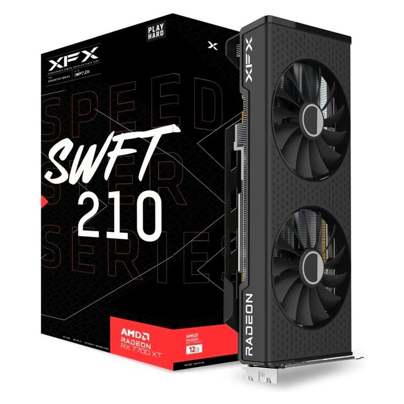 XFX - TARJETA DE VIDEO XFX SPEEDSTER SWFT 210 RADEON RX 7700 XT 12GB GDDR6