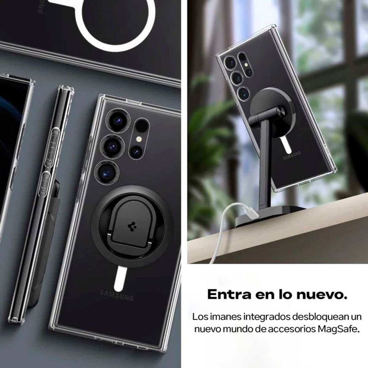 SPIGEN - Case Spigen Ultra Hybrid OneTap Ring Para Galaxy S24 Ultra MAGSAFE