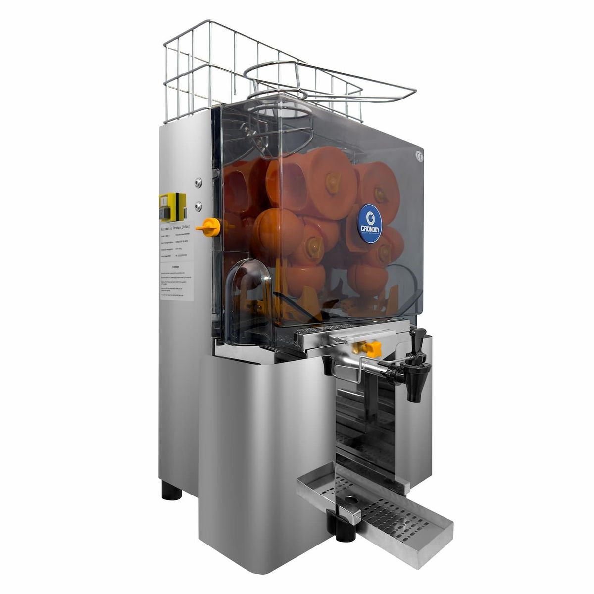 GRONDOY - Exprimidor de Naranjas Grondoy Acero Inox - Jugos Naturales en Juguerías