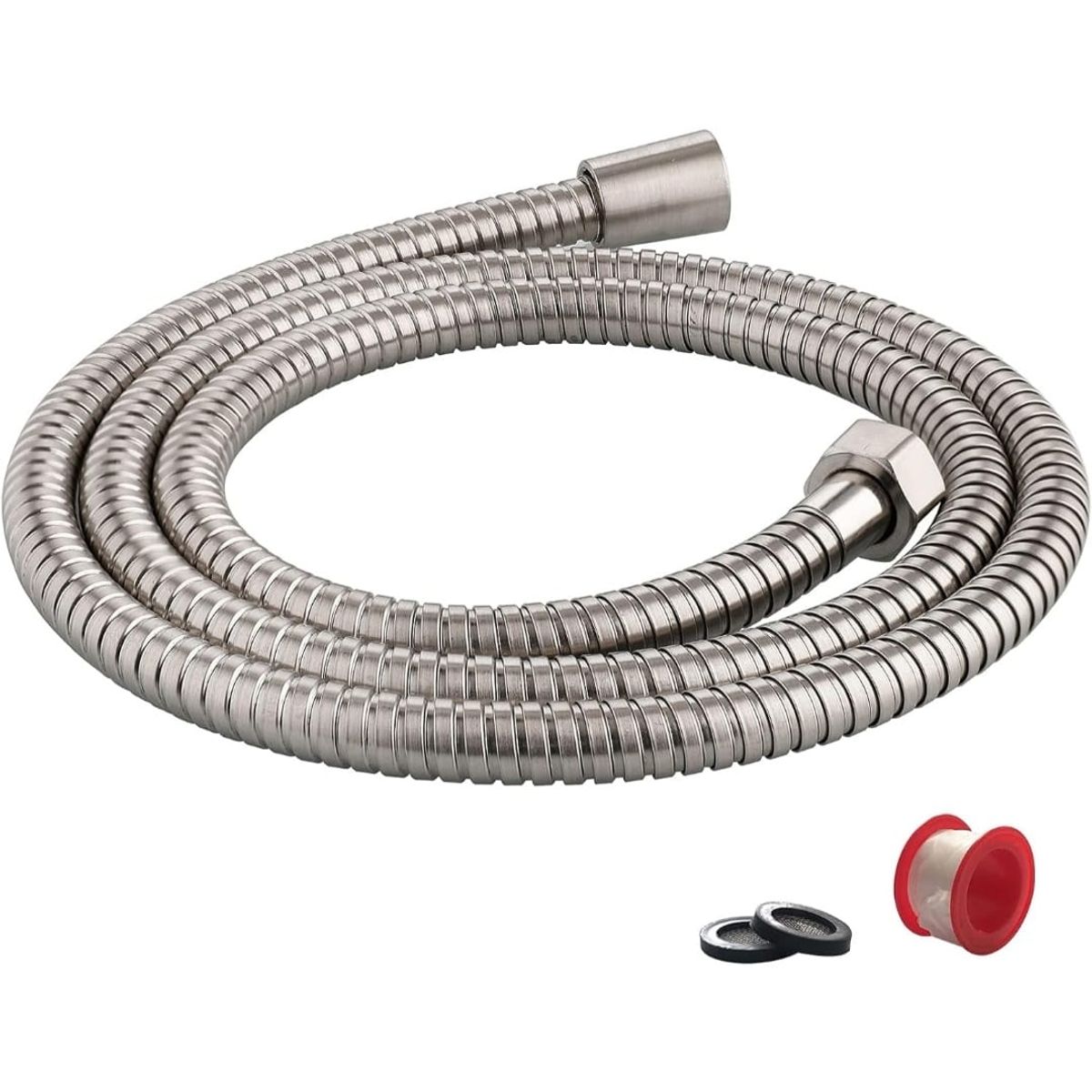 GENERICO - Manguera Repuesto Bidé o ducha teléfono 150cmts Acero Cromado
