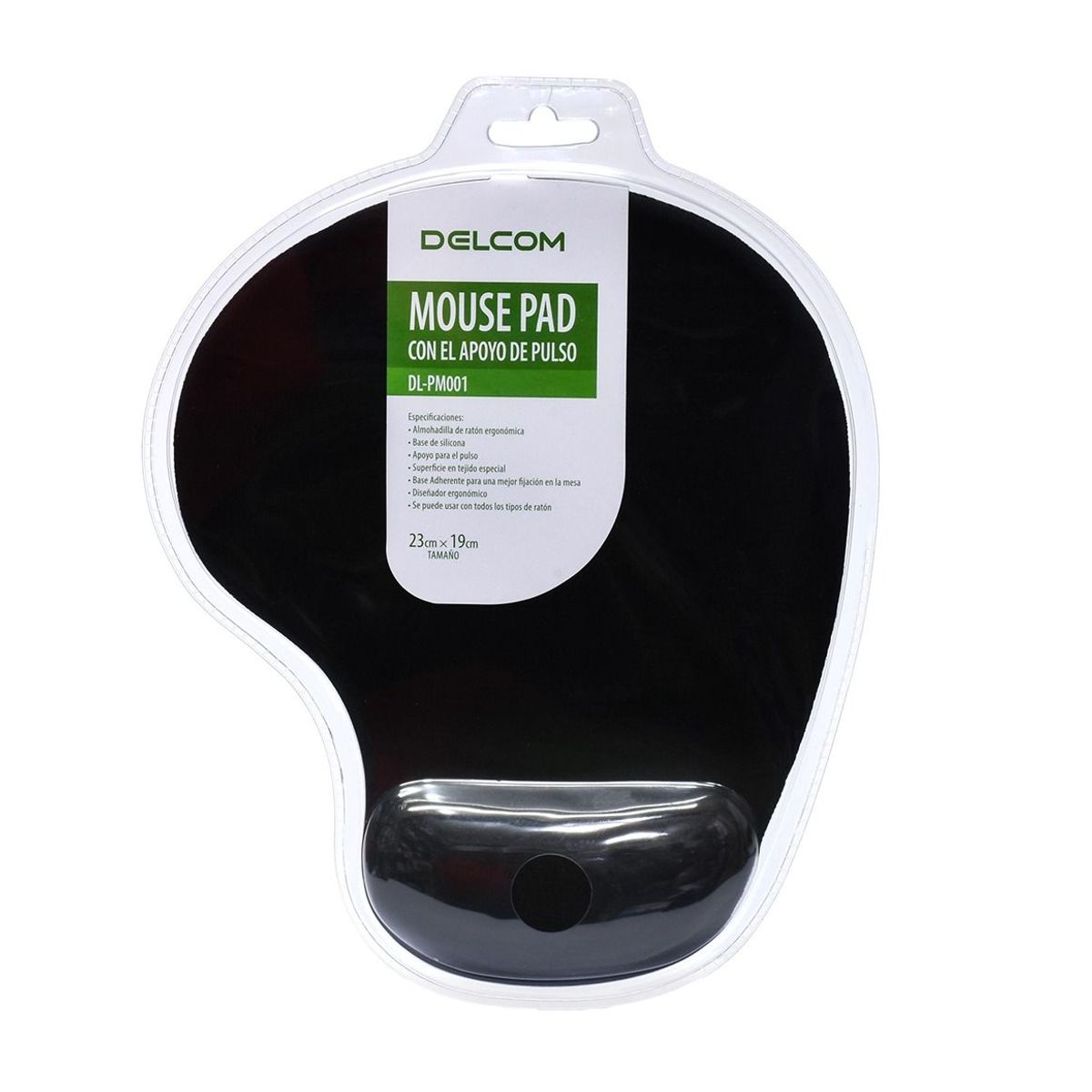 GENERICO - Mouse Pad Base Escritorio Con Almohadilla En Gel - BLACK