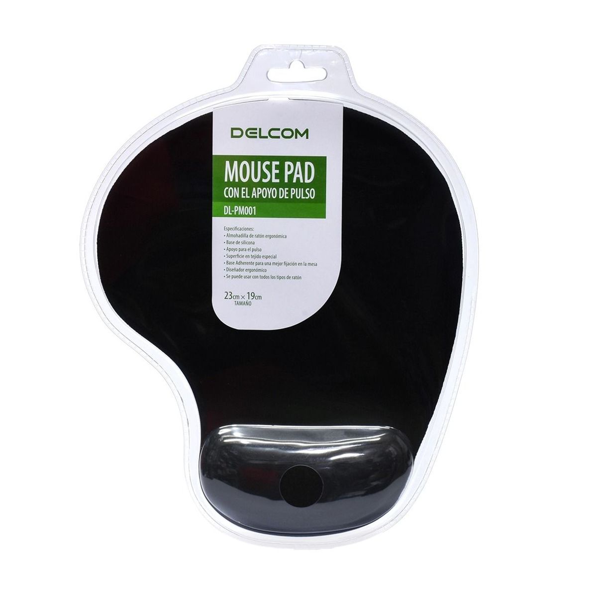 GENERICO - Mouse Pad Base Escritorio Con Almohadilla En Gel - BLACK