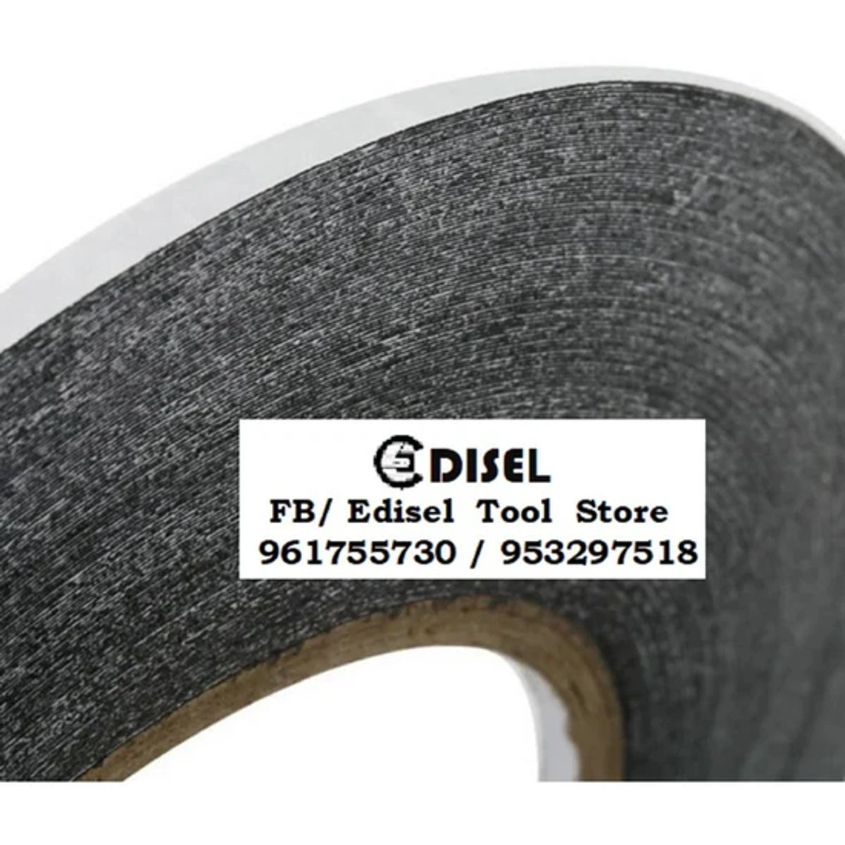 GENERICO - Cinta Doble Contacto 3m Negro 50m X 5mm