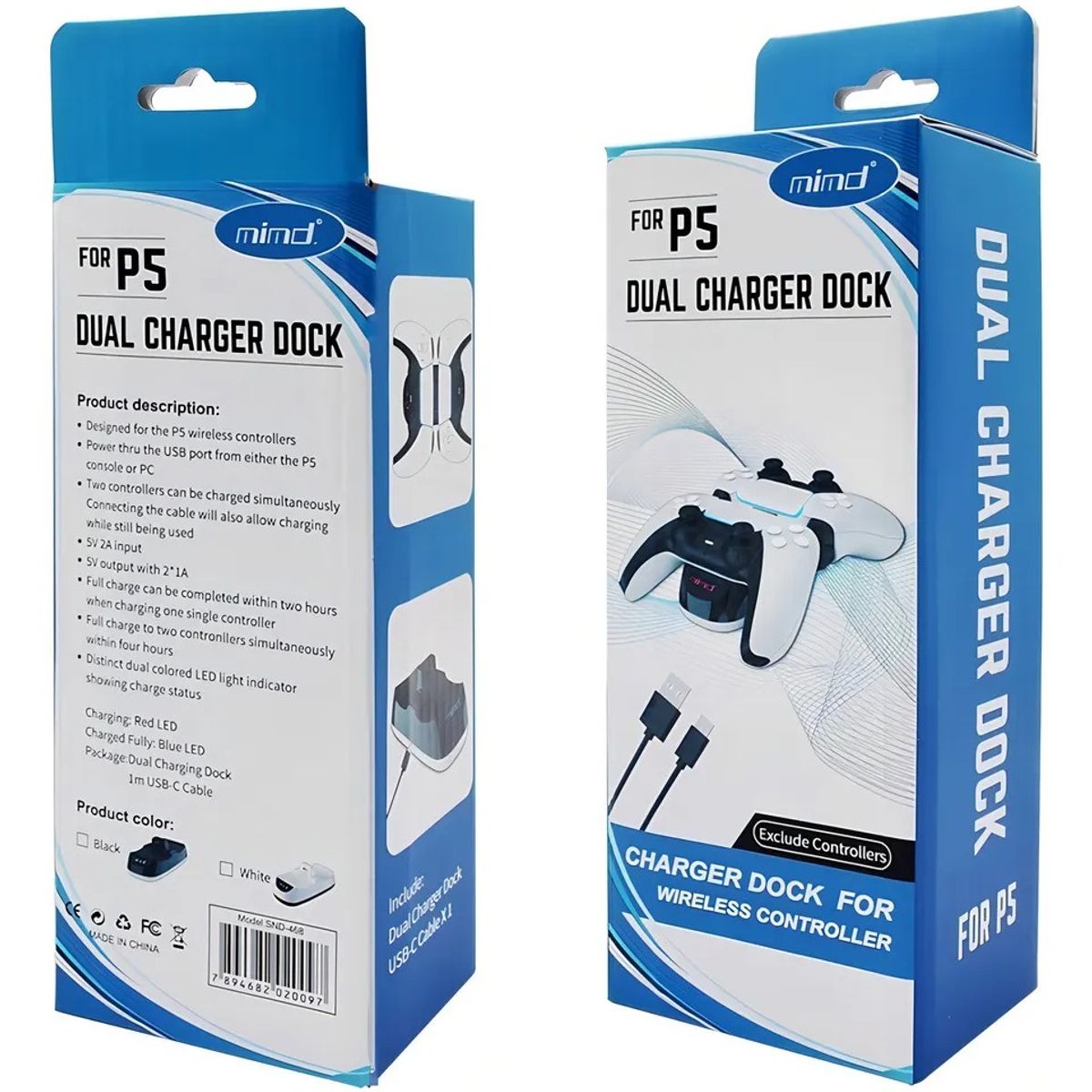 MIMD - Base De Carga Doble Para Joystick Ps5 Playstation 5